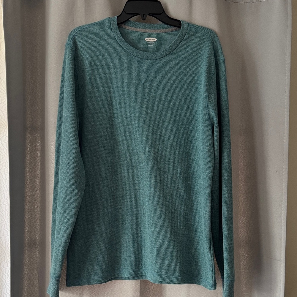 Old Navy Men's Sea Green Long Sleeve Tee